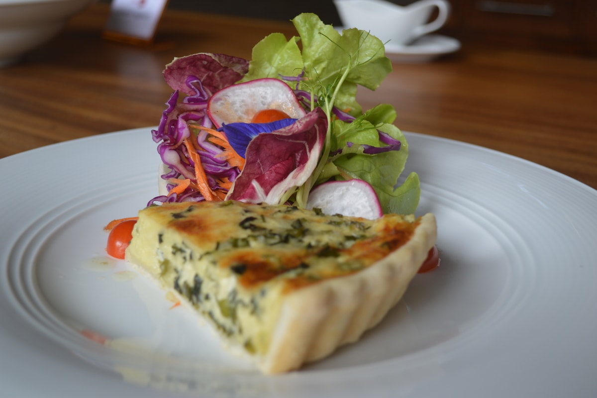 Quiche with Salad